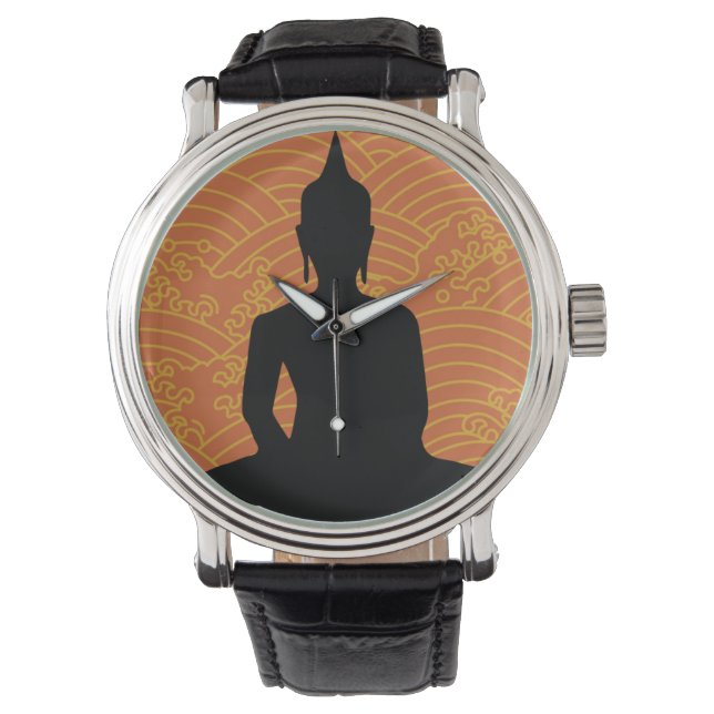 Meditating Buddha Armbandsur (Framsida)