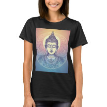 Meditating Buddha Mandala Art T-Shirt - Zen Ande