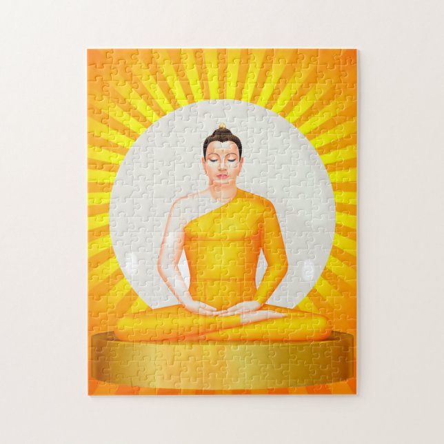 Meditating Buddha puzzle Pussel (Vertikal)