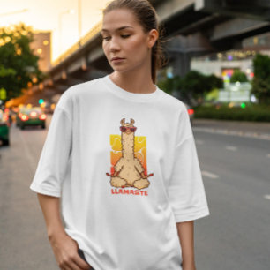 Meditating Llama T Shirt