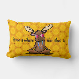 Meditating Moose KiniArt Lumbarkudde