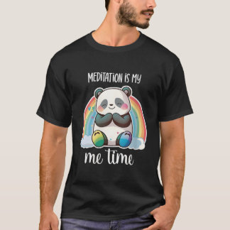Meditating Panda Bear Yoga Meditating Panda Medita T Shirt