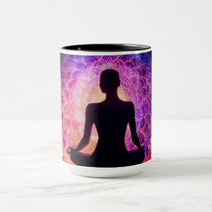 Meditating Silhouette Mugg