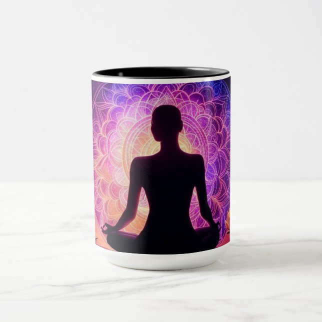 Meditating Silhouette Mugg (Center)