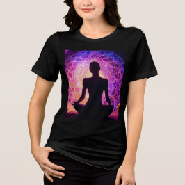 Meditating Silhouette T-Shirt - Andlig Mandala