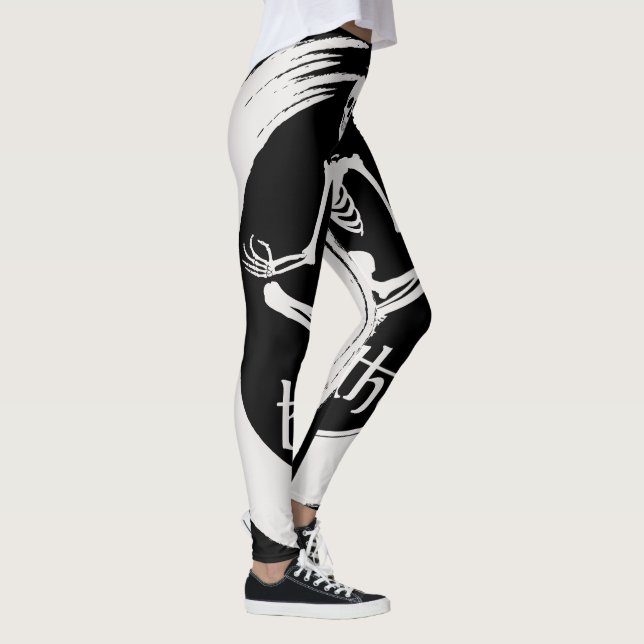 Meditating Skeleton Leggings (Höger)