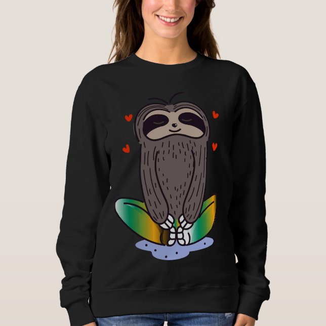 Meditating Sloth T Shirt (Framsida)