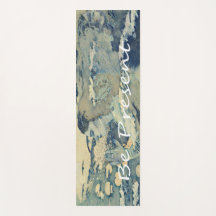 Meditation Andlig Prayer Woman BlueYoga Mat