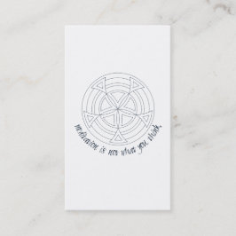 Meditation är inte vad du Tänkor Visitkort