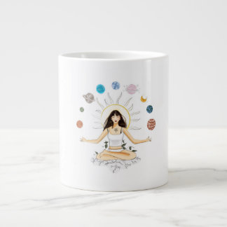 Meditation art jumbo mugg