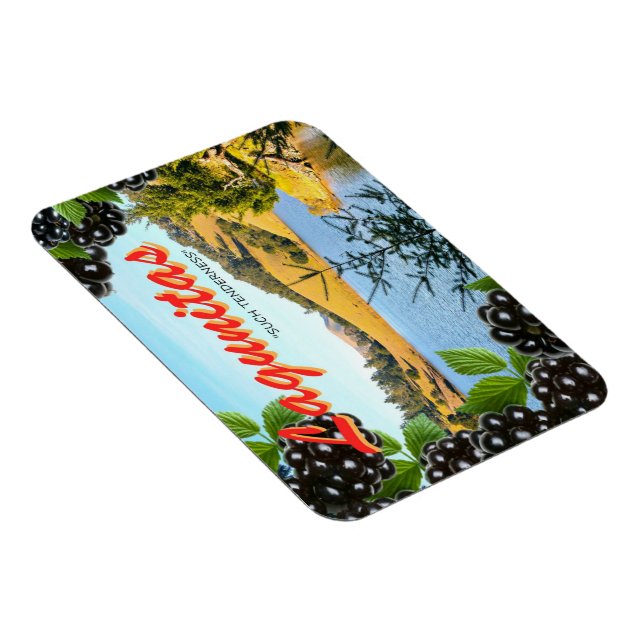 "Meditation at Lagunitas" Postcard-Inspired Magnet (Högersidan)