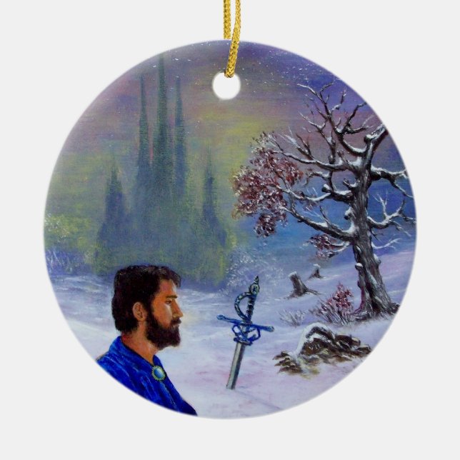 MEDITATION AV EN KUNSKAP JULGRANSPRYDNAD KERAMIK (Framsidan)