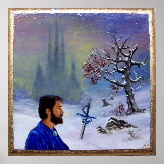 MEDITATION AV EN RIDDAR POSTER (Framsidan)