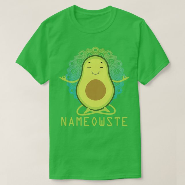 Meditation Avocado Funny T Shirt (Design framsida)