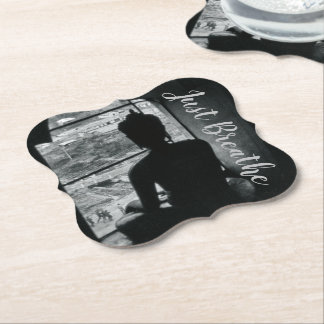 Meditation bara Breathe Yoga Underlägg Papper