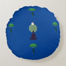 Meditation Bliss Round Pillow