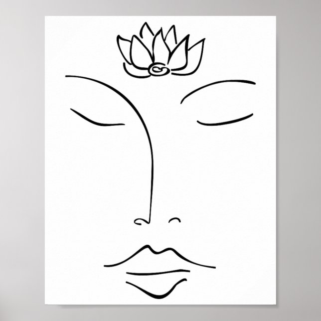 Meditation, Buddha, Lotusblomma, Buddhism, Ande Poster (Framsidan)