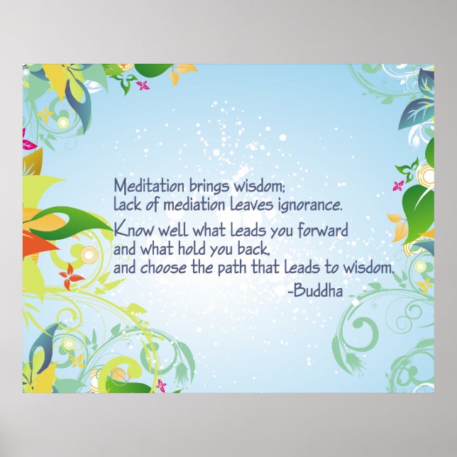 Meditation Buddha Poster (Framsidan)