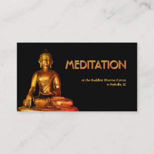 Meditation Buddha Visitkort