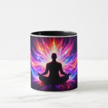 Meditation Chakra Mugg Andlig Yoga Konst