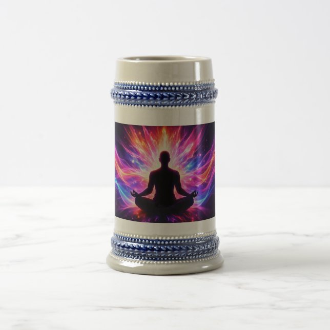 Meditation Chakra Stein Mug Spiritual Art Sejdel (Center)