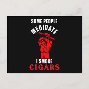 Meditation Cigar Smoacco TobHumidor Cigar Lov Vykort