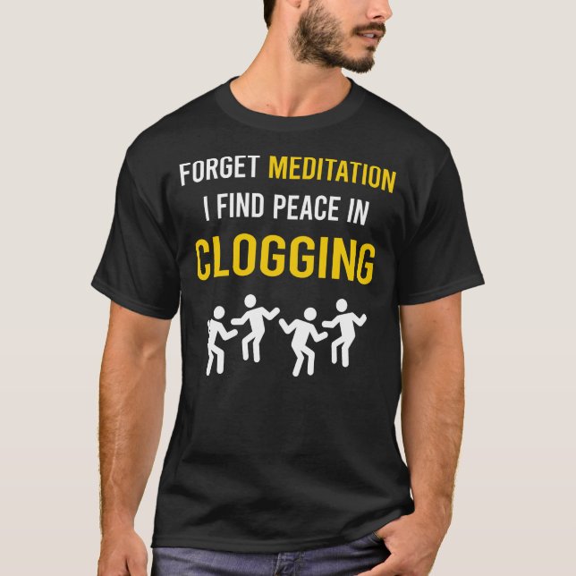 Meditation Cloggloggbok T Shirt (Framsida)