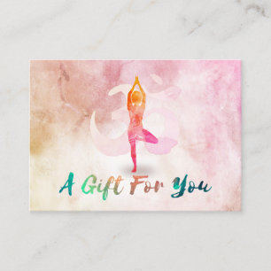 Meditation-dos för YOGA-instruktionsbevis Rabattkort