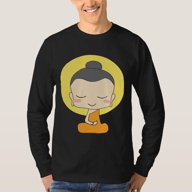 MEDITATION ENLIGHTENMENT Buddha T-shirts (Framsida)