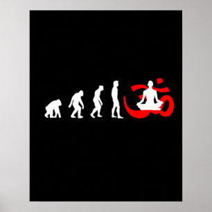 Meditation för evolutionYogabuddist Poster