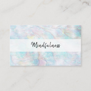 Meditation för Mindfulness för *~*gultblått ros Visitkort
