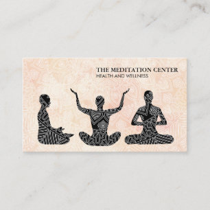 Meditation Health och Hälsa-stammen Mönster II Visitkort