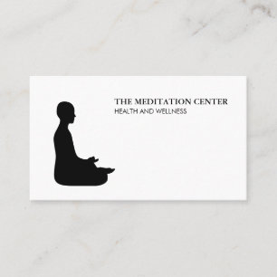 Meditation Health och Hälsa Visitkort