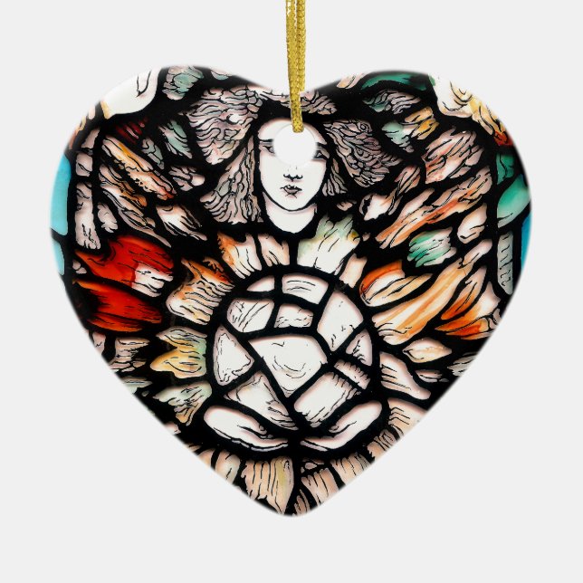 Meditation i färg. julgransprydnad keramik (Framsidan)