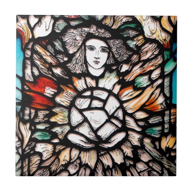 Meditation i Färg Kakelplatta (Framsidan)