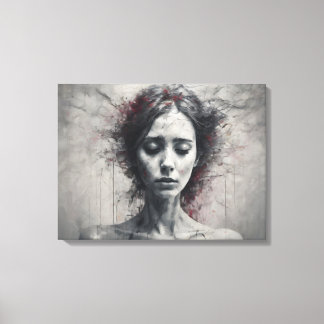 Meditation i kaotiskt sinne canvastryck