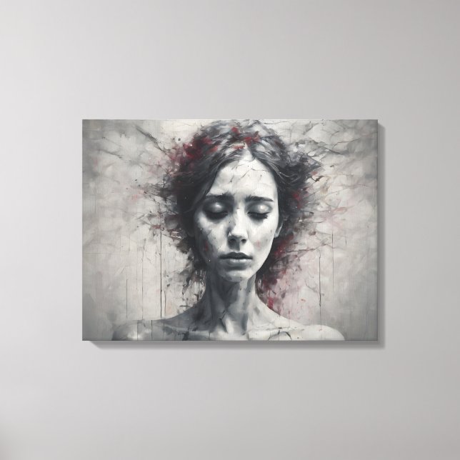 Meditation i kaotiskt sinne canvastryck (Framsida)