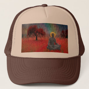 Meditation i surrealistiskt landskap keps