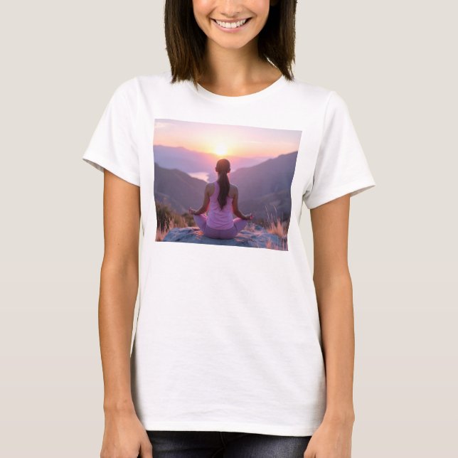 Meditation - Inner Balance - Yoga T Shirt (Framsida)