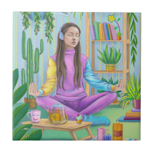 Meditation Kakelplatta
