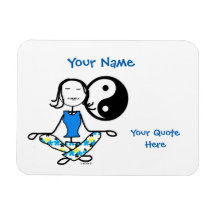 Meditation Karma Fridge Magnet