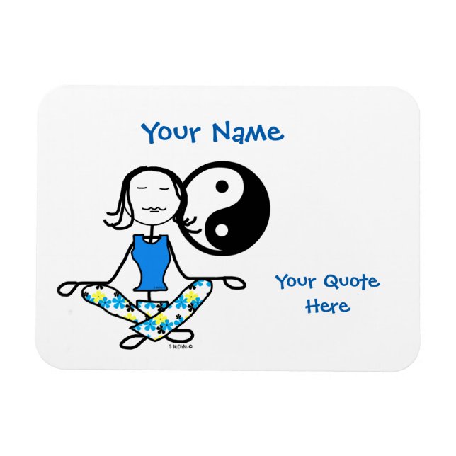 Meditation Karma Fridge Magnet (Horisontell)