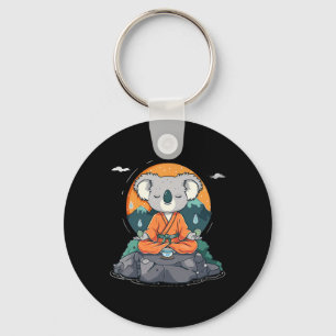 Meditation Koala Mountain Zen Buddha Buddhist Hind Nyckelring