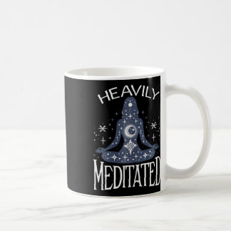 Meditation Kraftigt Mediterad Kvinnors Yoga Och Mi Kaffemugg