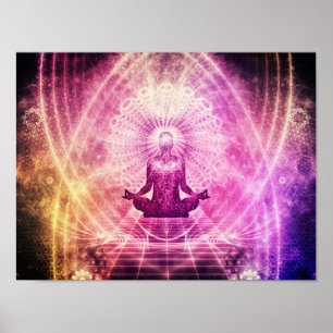 Meditation Law of Attraktion Chakra Poster