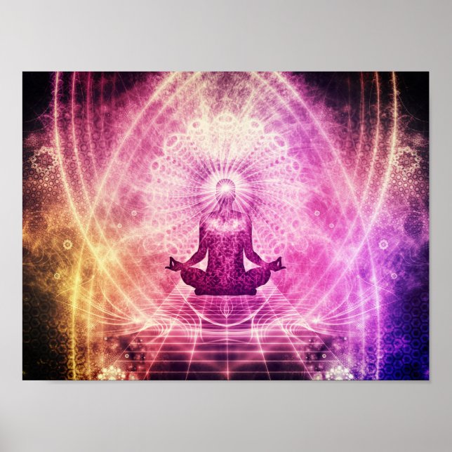 Meditation Law of Attraktion Chakra Poster (Framsidan)