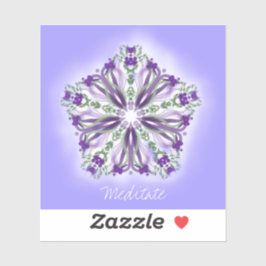 *~* Meditation Light Star Mandala Vinyl Sticker Klistermärken