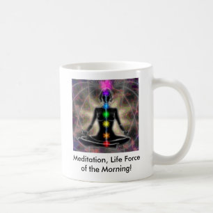 Meditation livstyrka av morgonen… kaffemugg