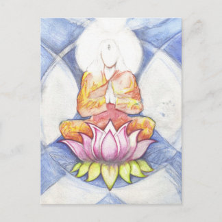 Meditation Lotus Vykort