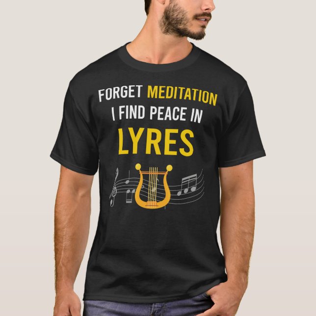 Meditation Lyre T Shirt (Framsida)